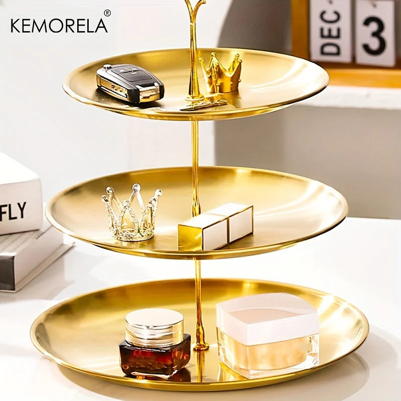 3-Tier Stainless Serving Stand