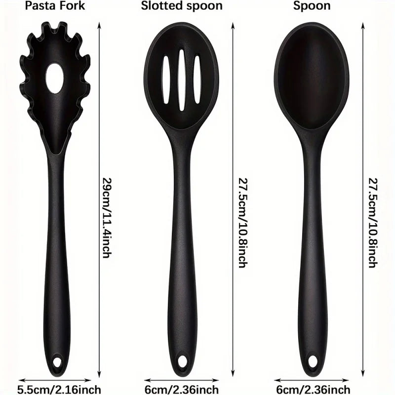 Silicone Cooking Spoon Set