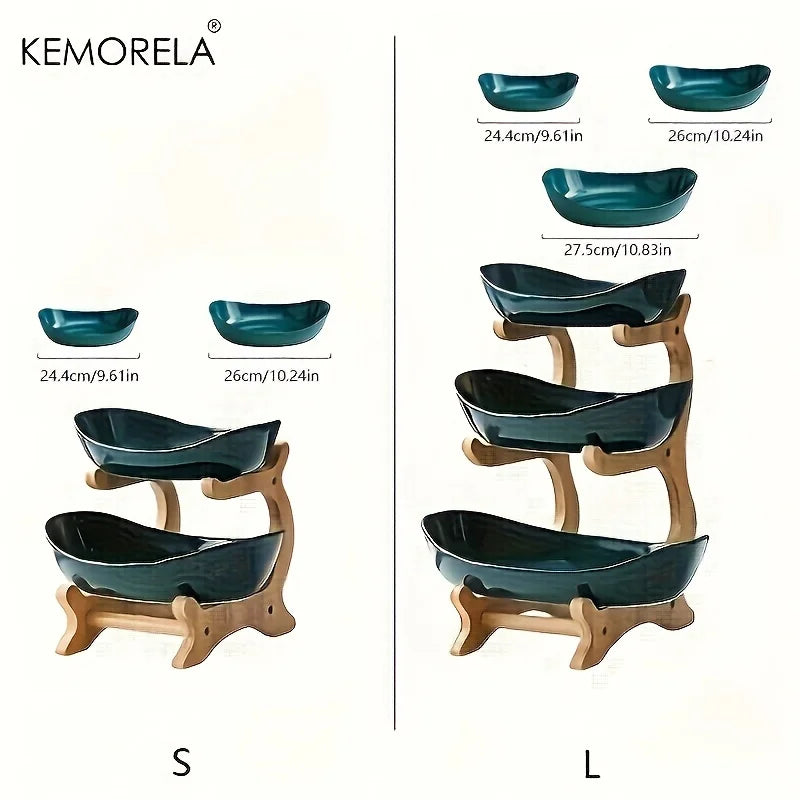 Bamboo Fruit Basket Stand