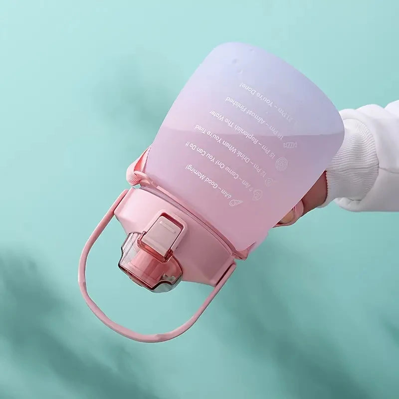 Motivational Water Bottle with Phone Holder (1.3L)