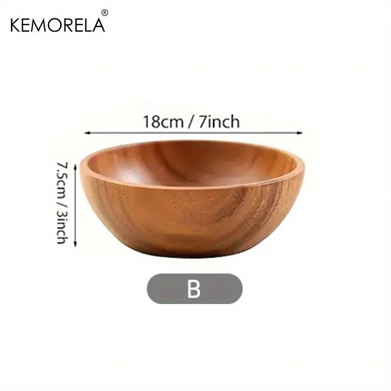 Acacia Salad Bowl Set