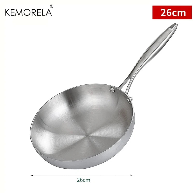 304 Steel Frying Pan