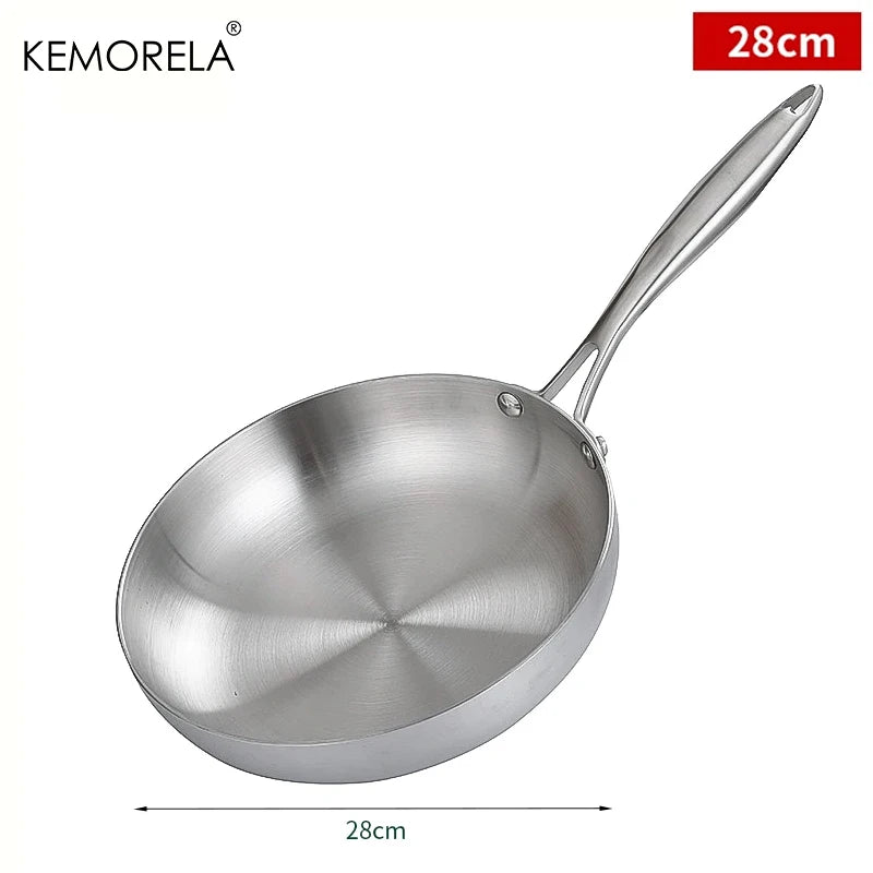 304 Steel Frying Pan