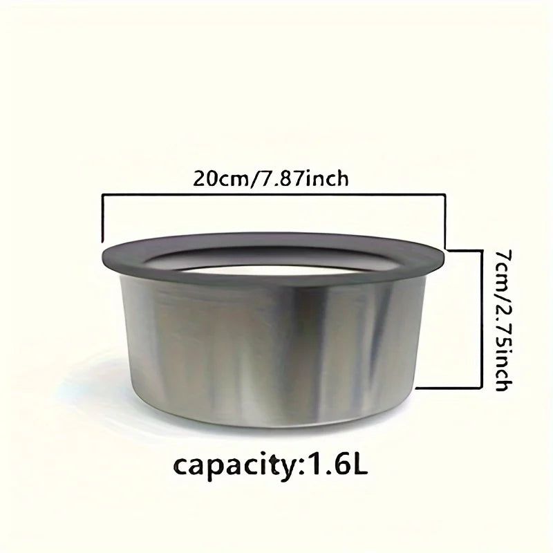 Anti-Splash Pet Water Bowl with Floating Plate