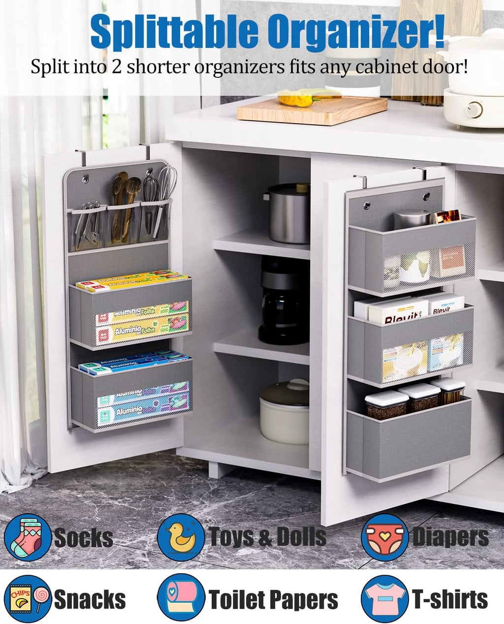 Over-Door Bathroom Organizer