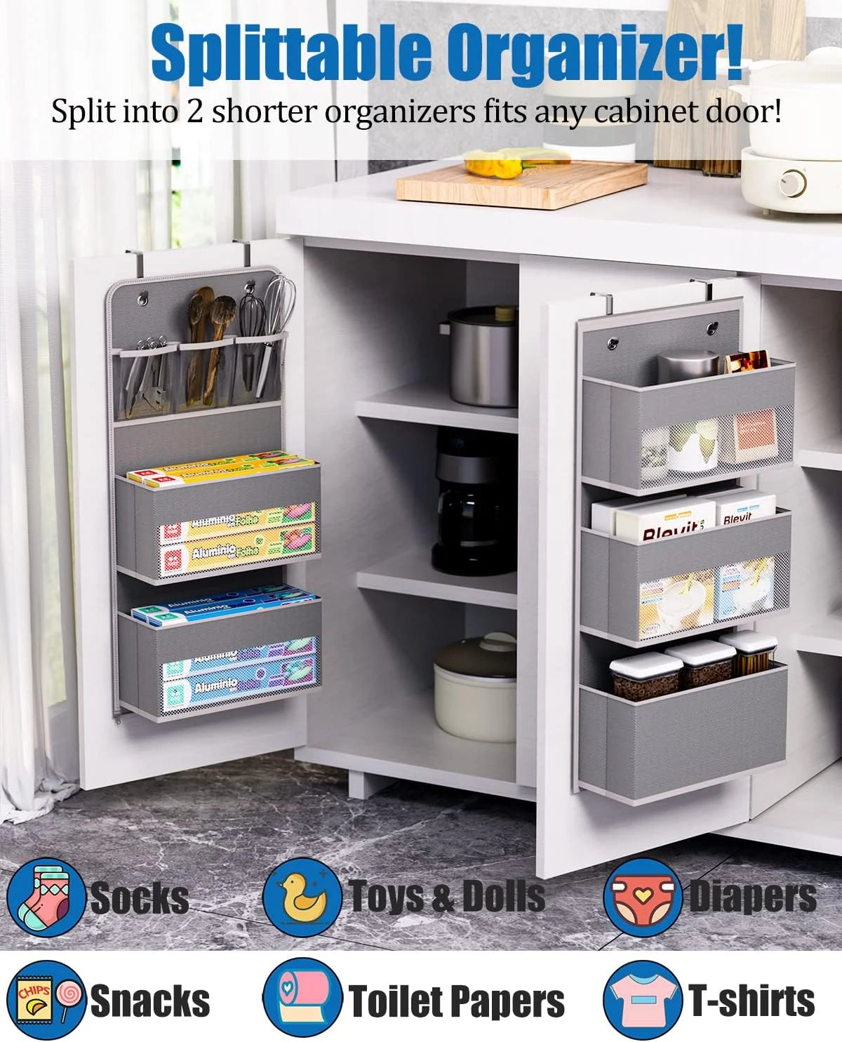 Over-Door Bathroom Organizer