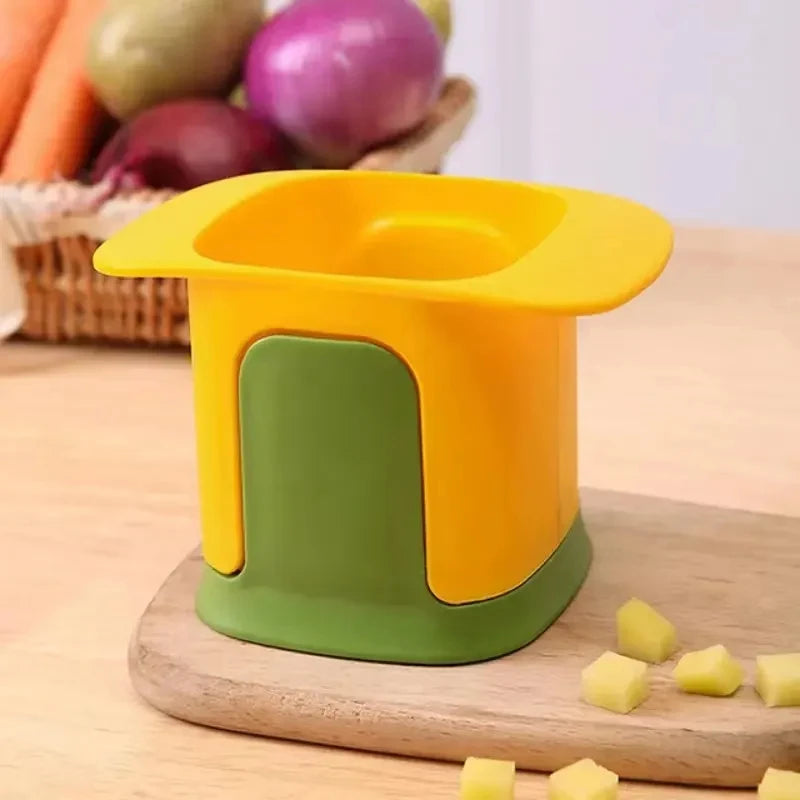 Multi-Blade Vegetable Dicer & Strip Cutter with Container (4-in-1)