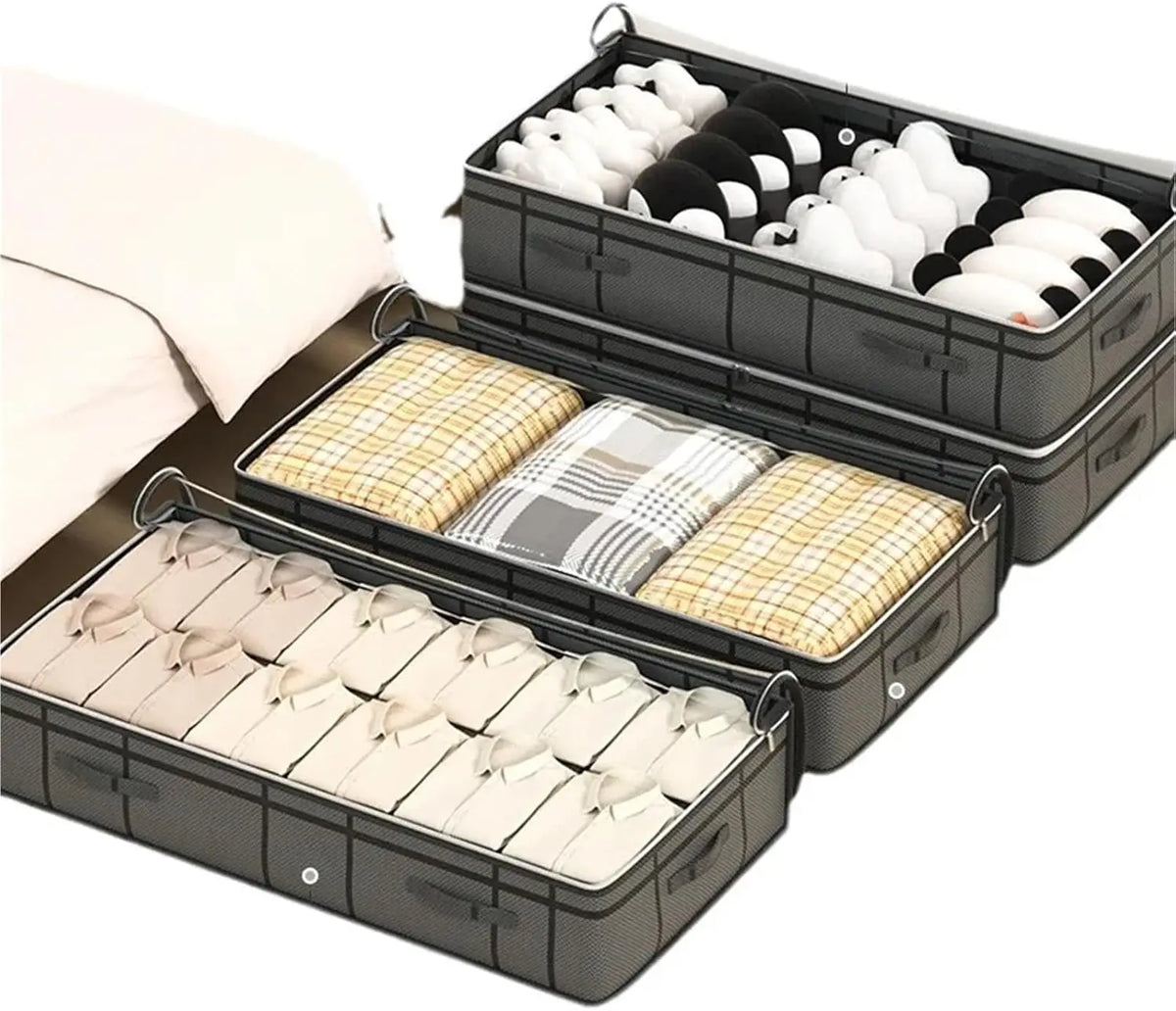 Foldable Under-Bed Storage Bag with Zipper