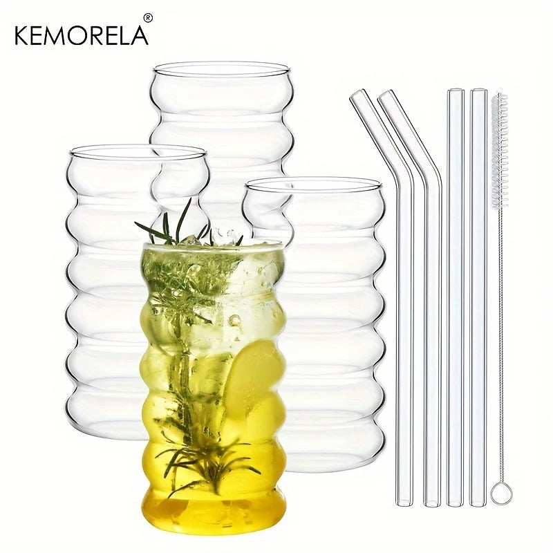 Bubble Ring Glass Cups