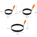 Non-Stick Fried Egg Ring Mold with Silicone Handle