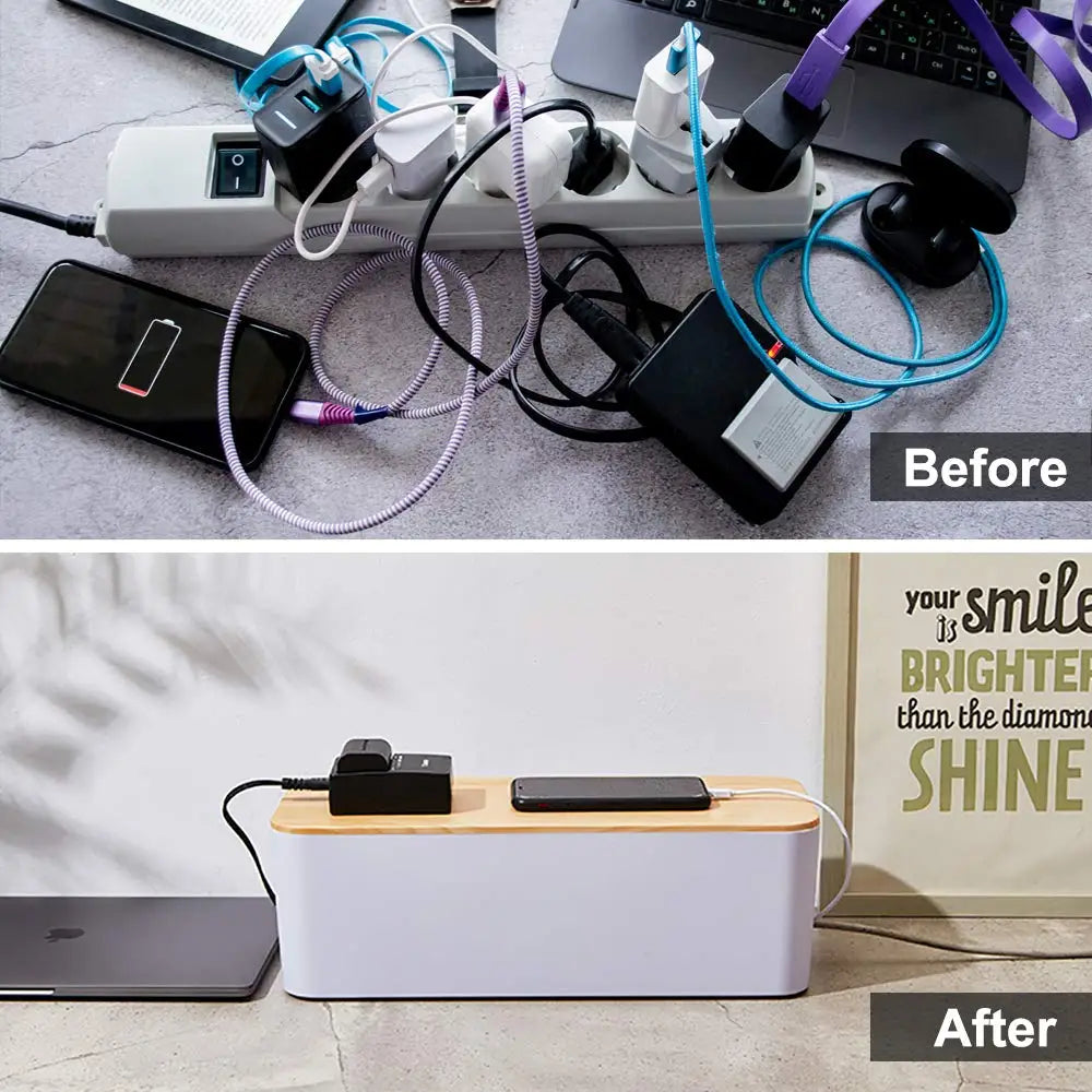Bamboo Cable Box