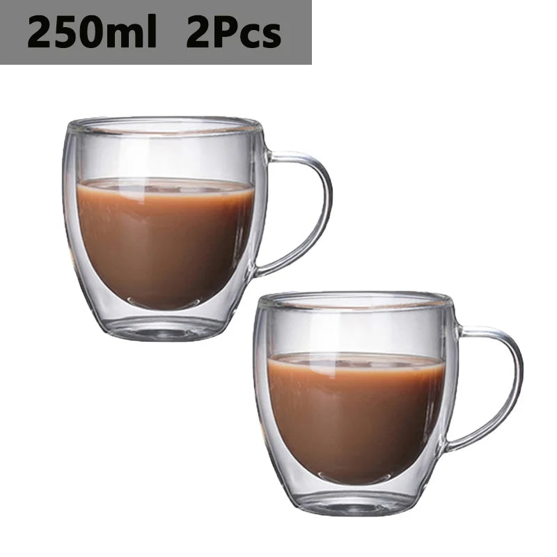Borosilicate Coffee Mug Set