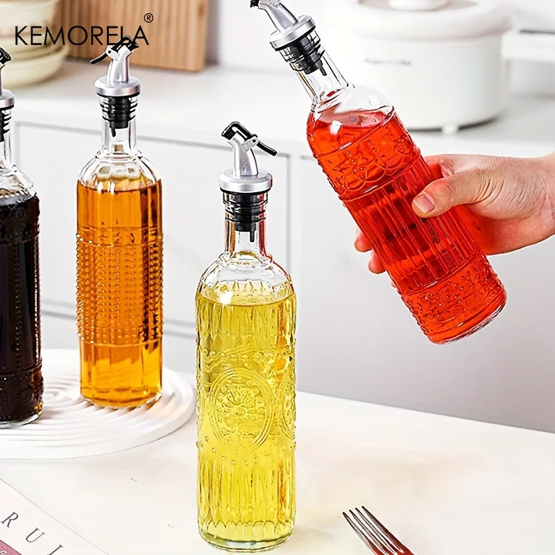Embossed Olive Oil Bottle