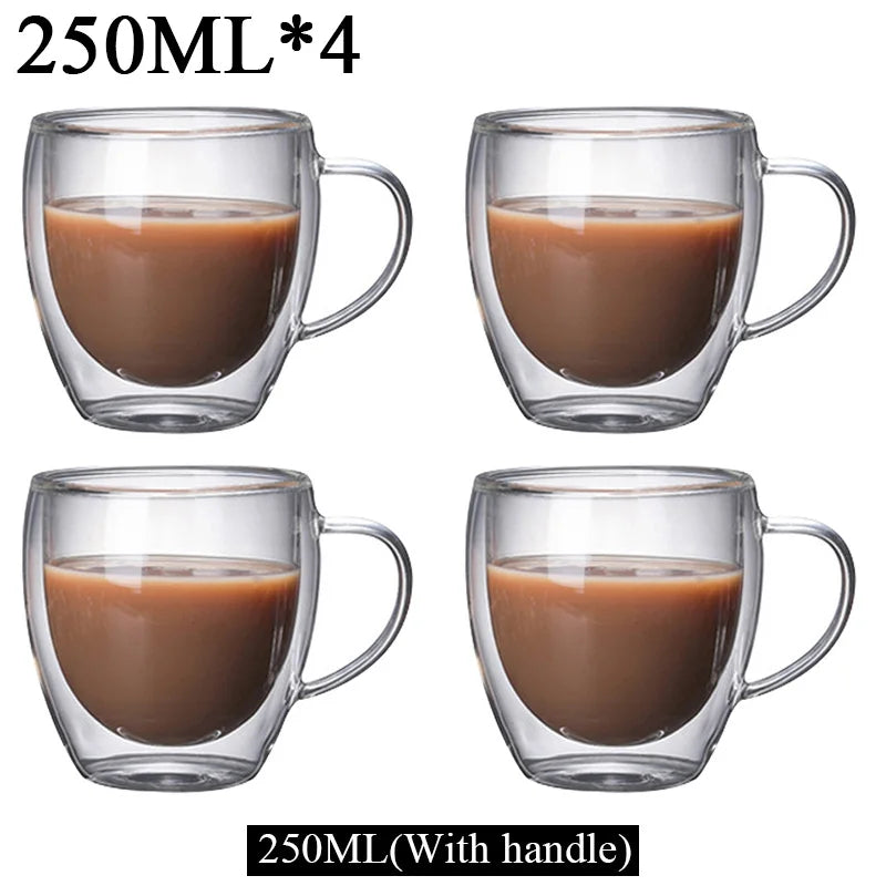 Borosilicate Coffee Mug Set