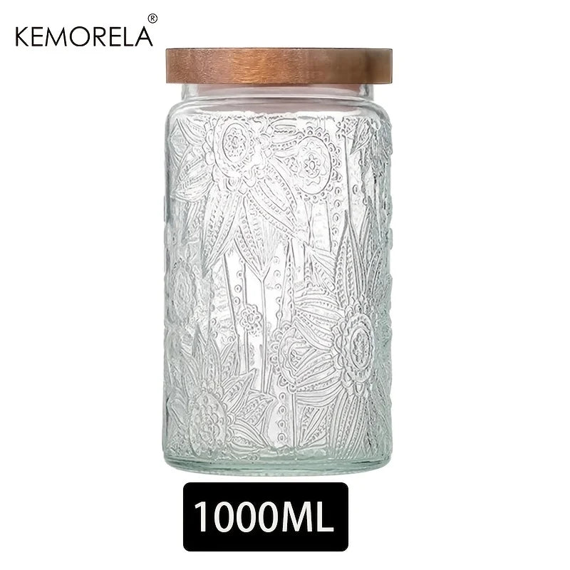 Embossed Storage Jar