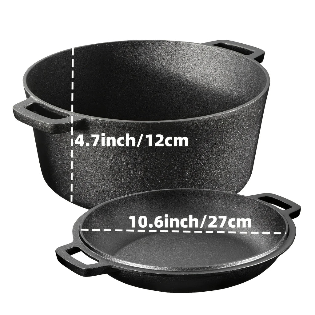 3-Piece Cast Iron Skillet