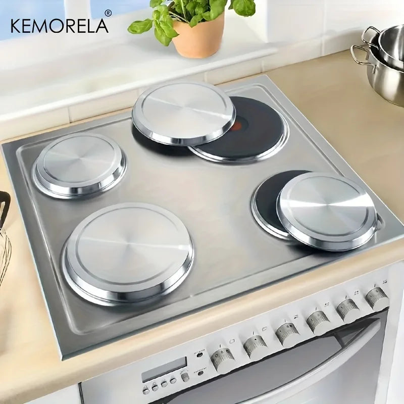 Stainless Steel Stove Burner Covers (4pcs)