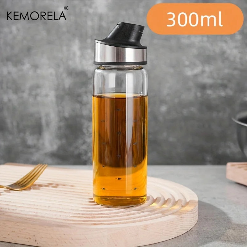 Glass Oil Dispenser Bottle with Auto-Flip Spout