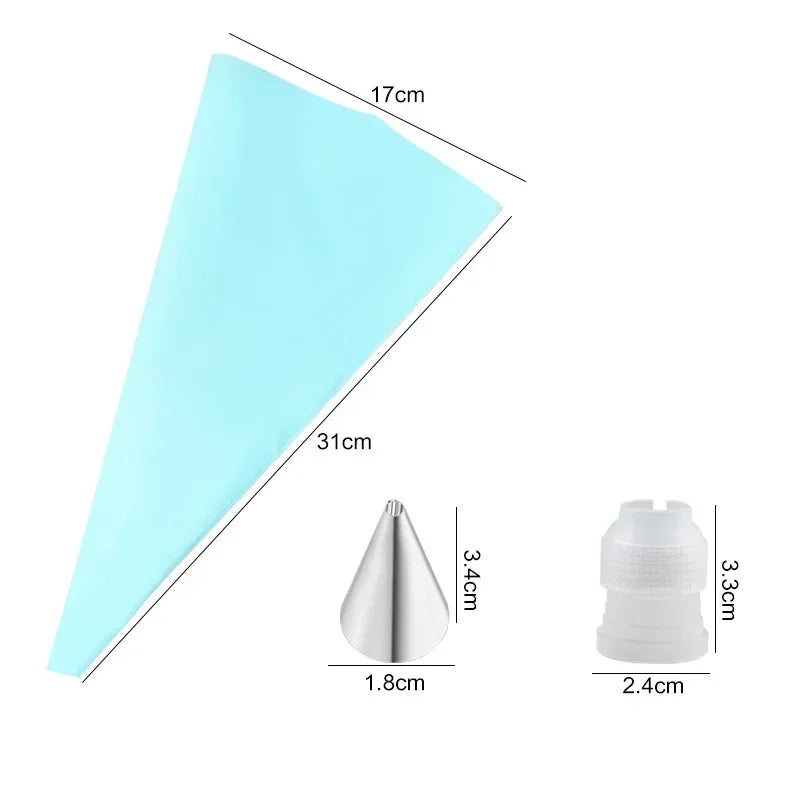 Silicone Pastry Bag & Nozzle Set