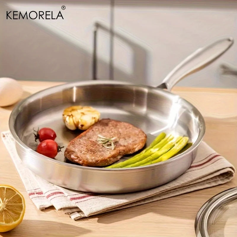 Tri-Ply Stainless Steel Frying Pan (24/26/28cm)