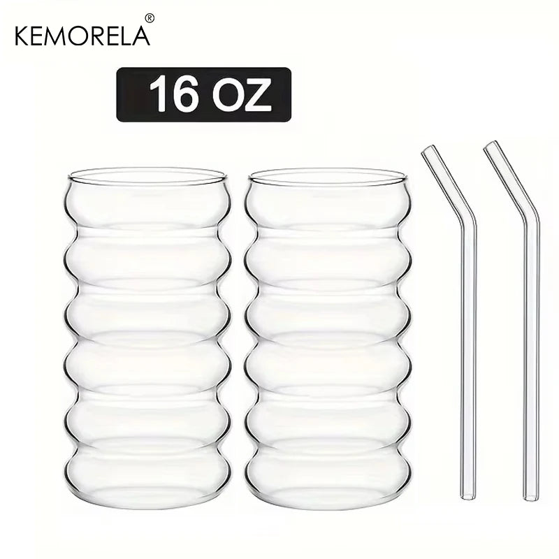 Bubble Ring Glass Cups