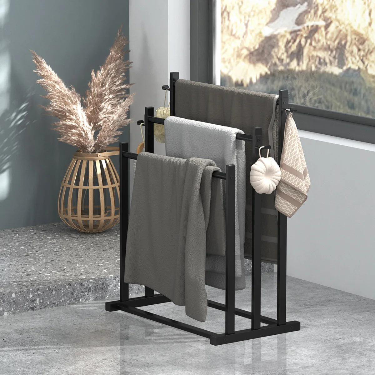 3-Tier Freestanding Towel Rail
