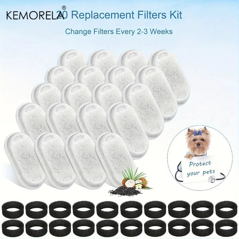 Cat Water Fountain Replacement Filters (20pcs)