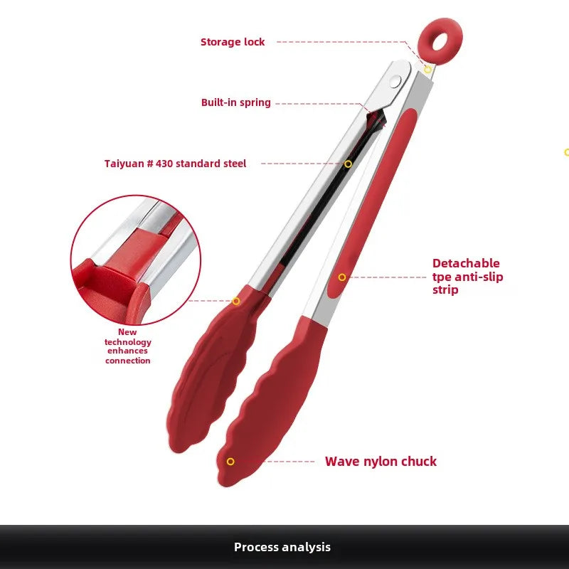 Nylon & Stainless Steel Food Clip