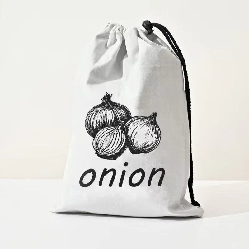 Reusable Vegetable Storage Bags with Light-Blocking Liner