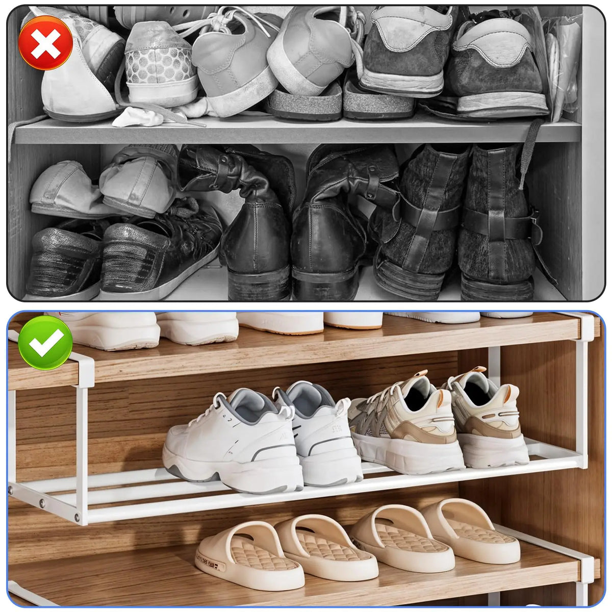 Layered Shoe Rack