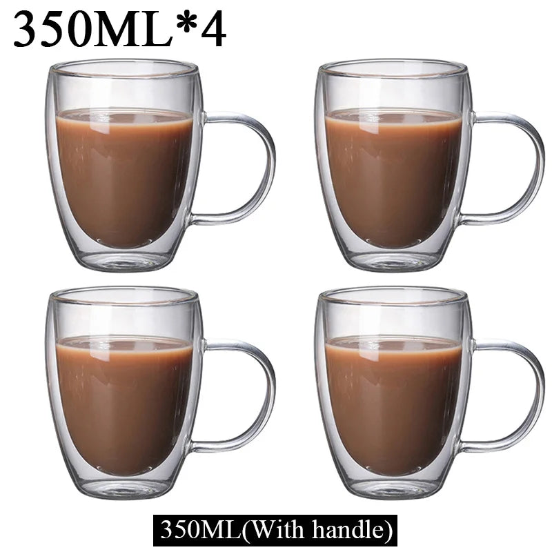 Borosilicate Coffee Mug Set