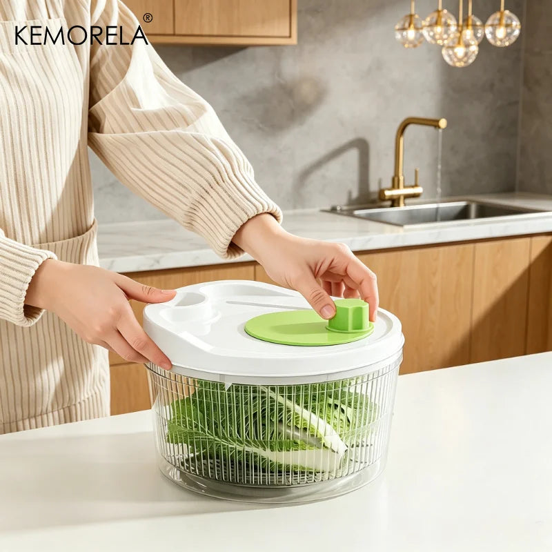 Pull-Handle Salad Spinner