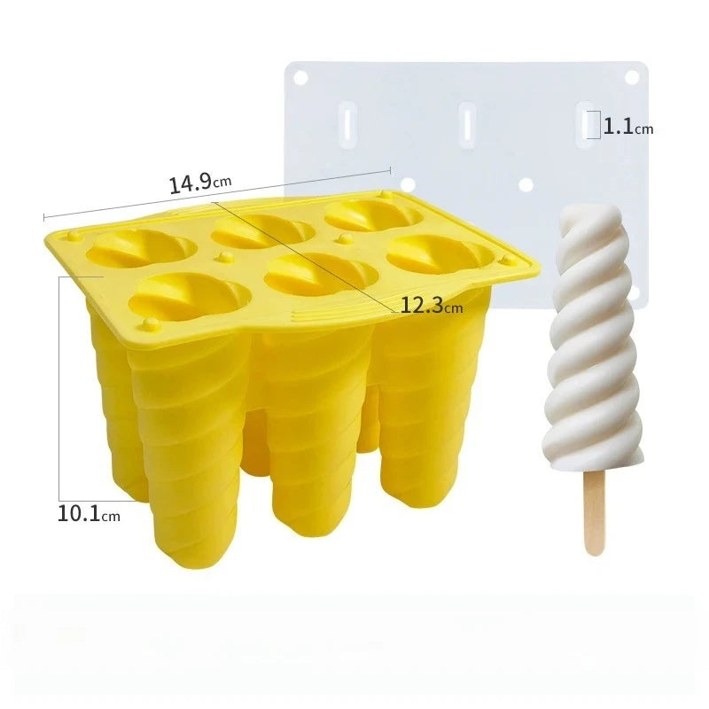 Silicone Popsicle Mold (4-6 Cavities)