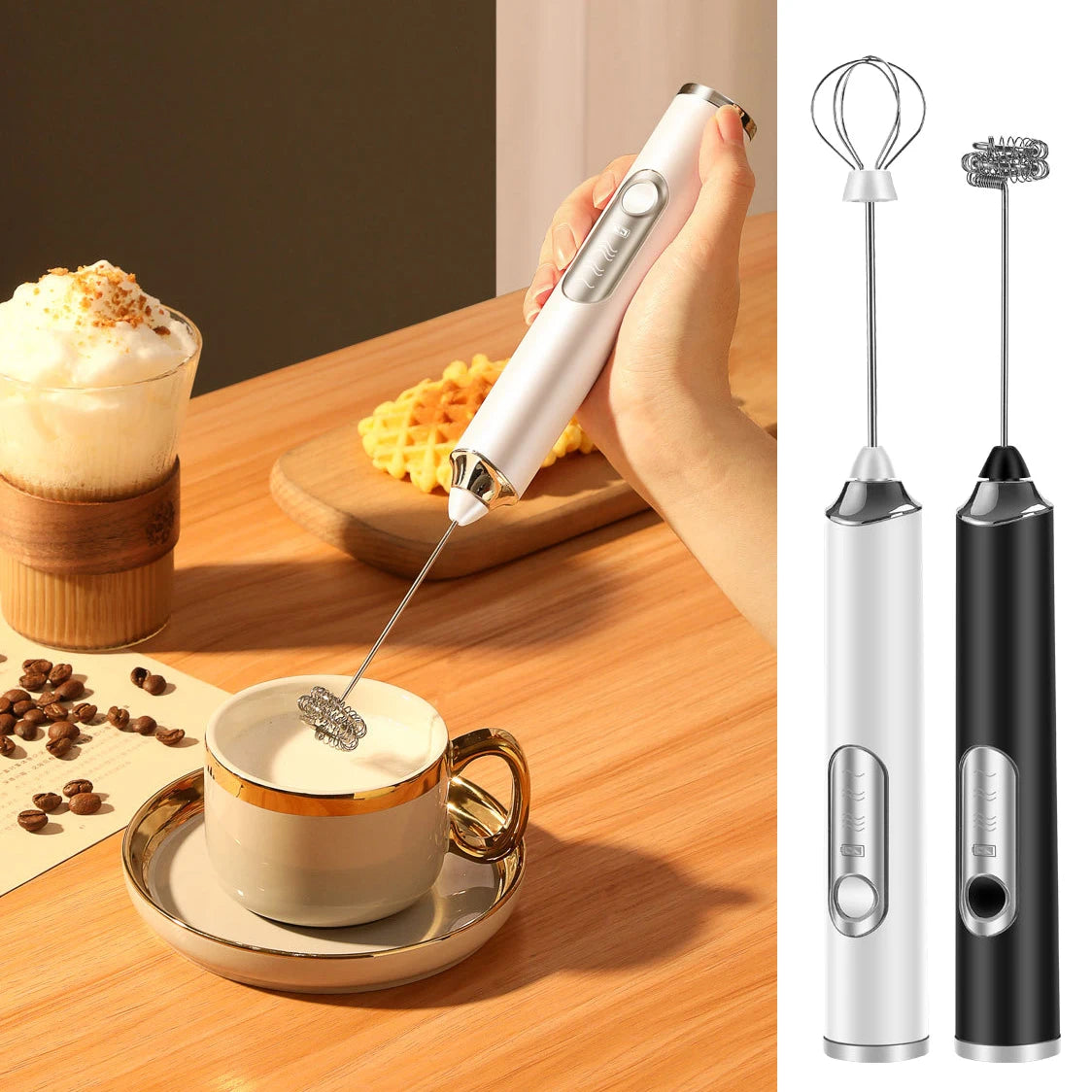 USB Rechargeable Electric Milk Frother