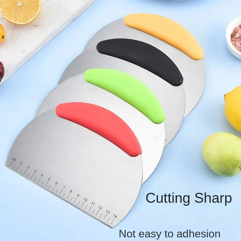 Stainless Steel Dough Cutter with Scale