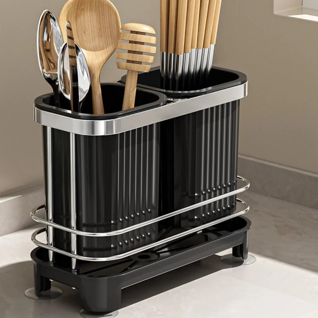 2-Section Cutlery Drainer