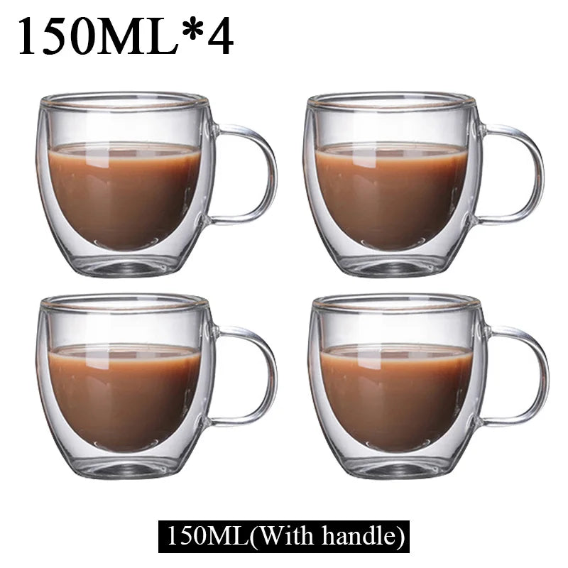 Borosilicate Coffee Mug Set