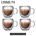 Borosilicate Coffee Mug Set