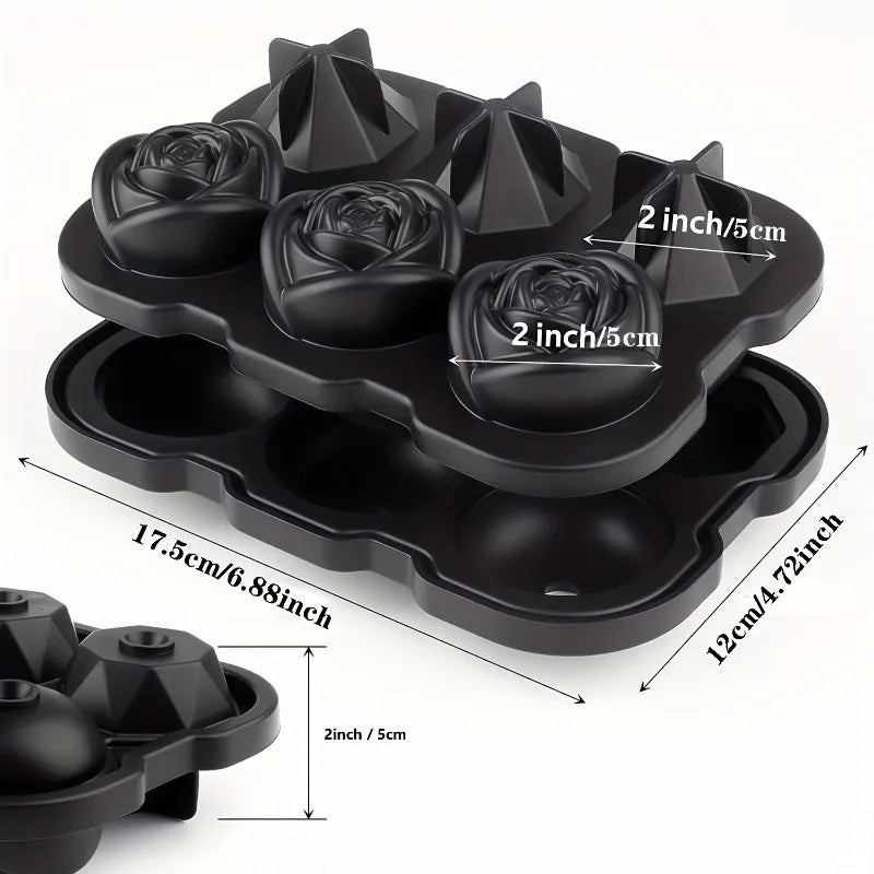 3D Rose Ice Cube Mold