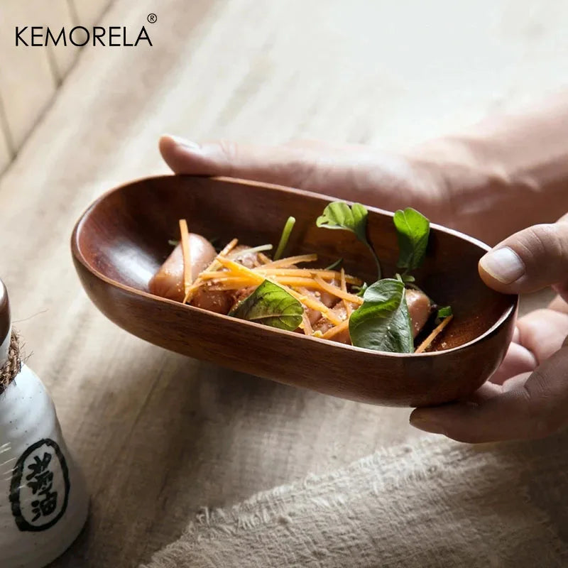 Oval Wooden Serving Tray
