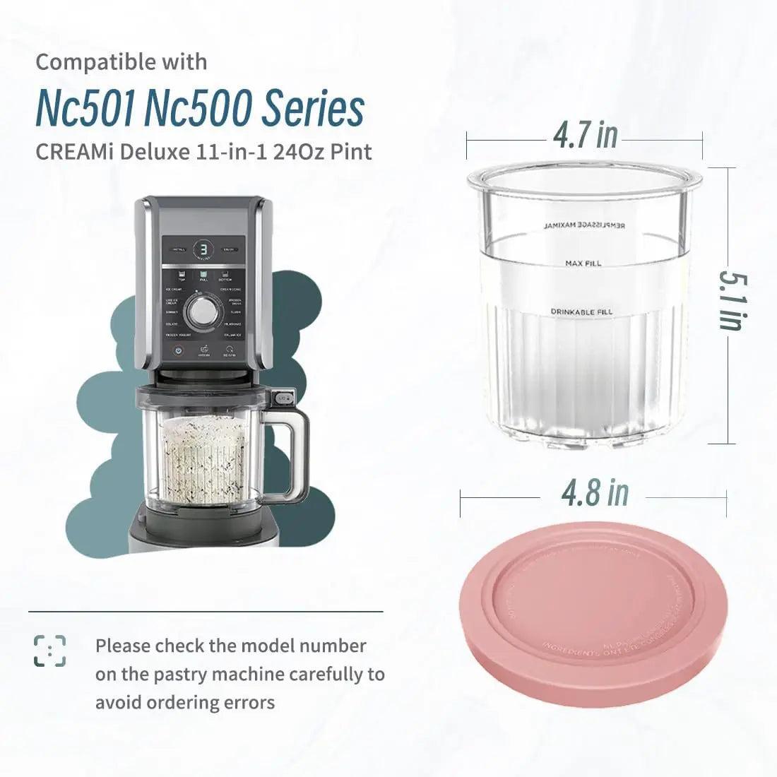 Ninja Creami Replacement Pint Containers