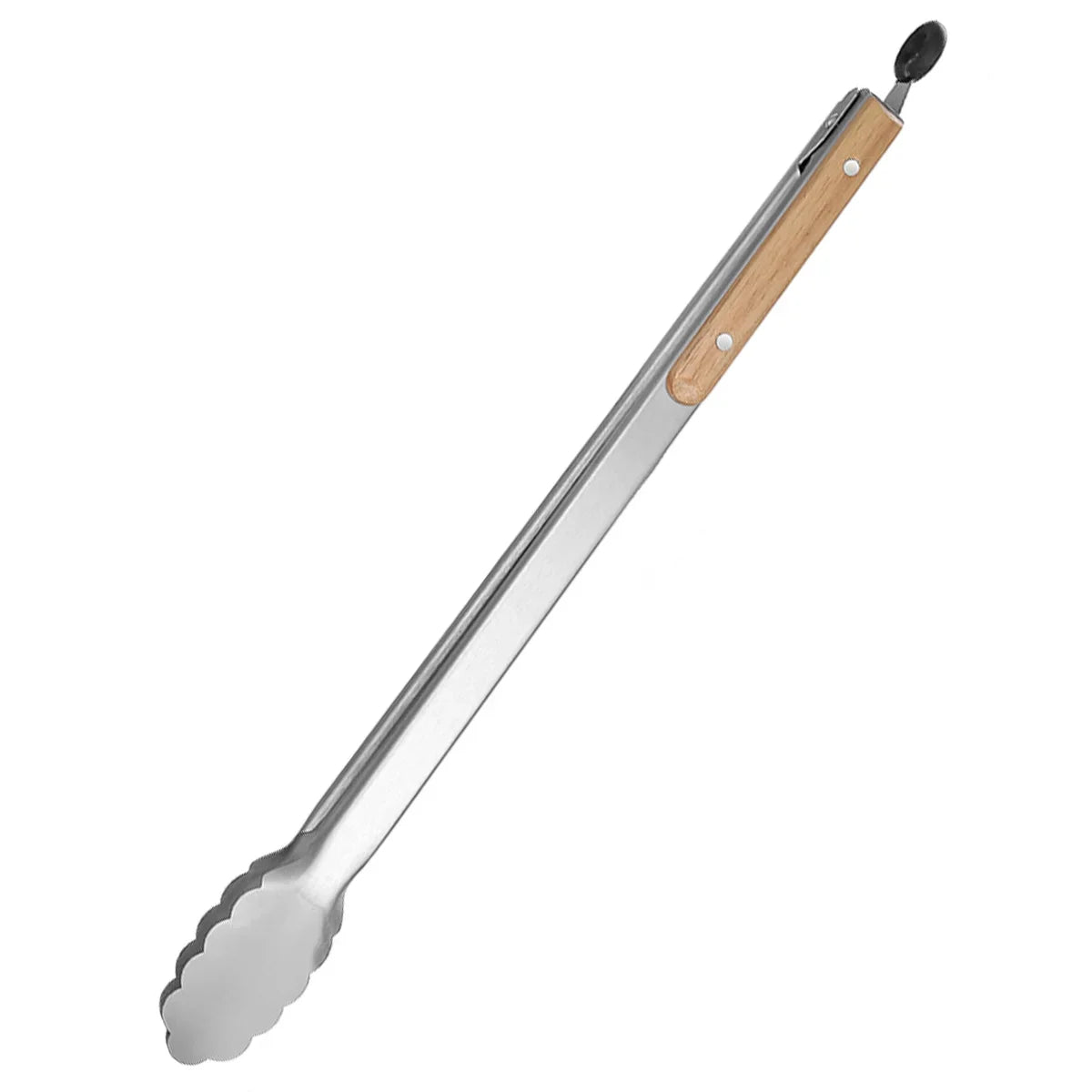 Wooden Handle Food Tongs (Heavy Duty)