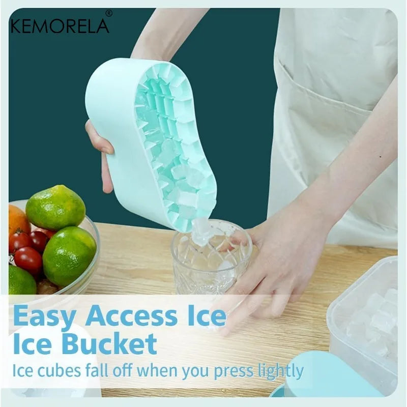 Silicone Ice Cube Maker Bucket