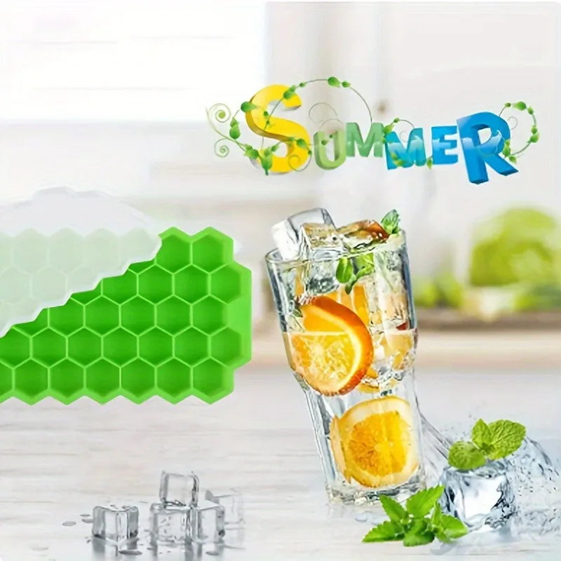 Honeycomb Silicone Ice Cube Tray (37 Cubes)