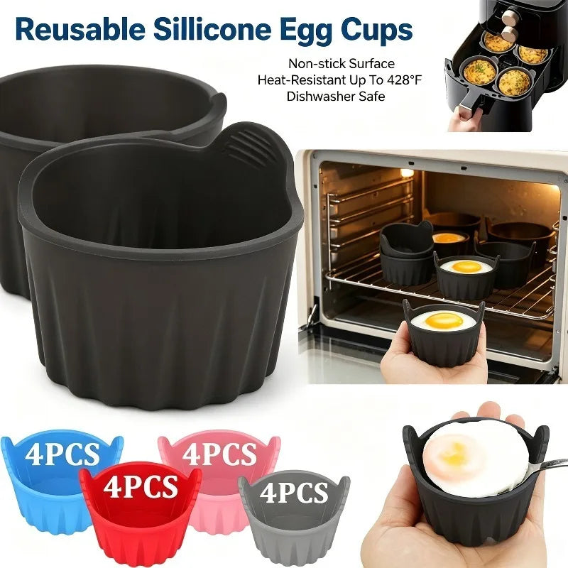 Silicone Egg Bite Molds for Air Fryer (Set of 4)
