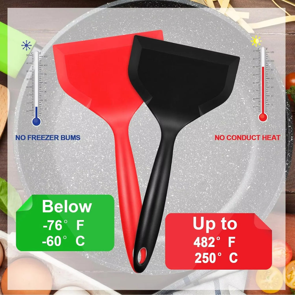 Wide Flexible Silicone Spatula Turner