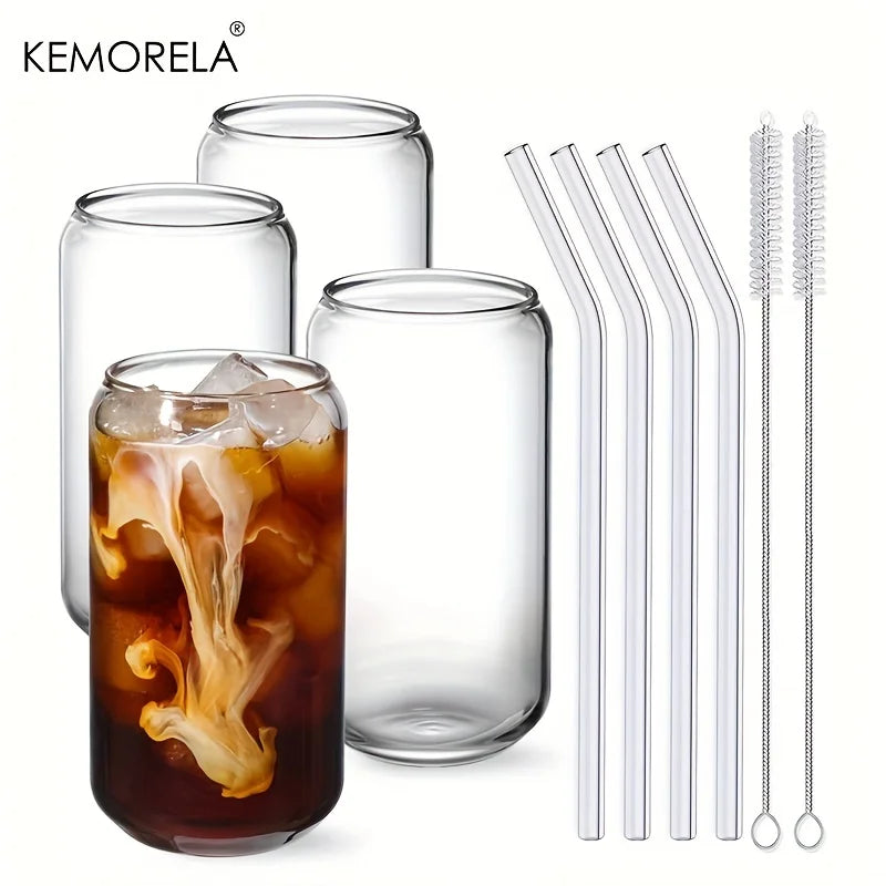 Glass Cups with Brushes