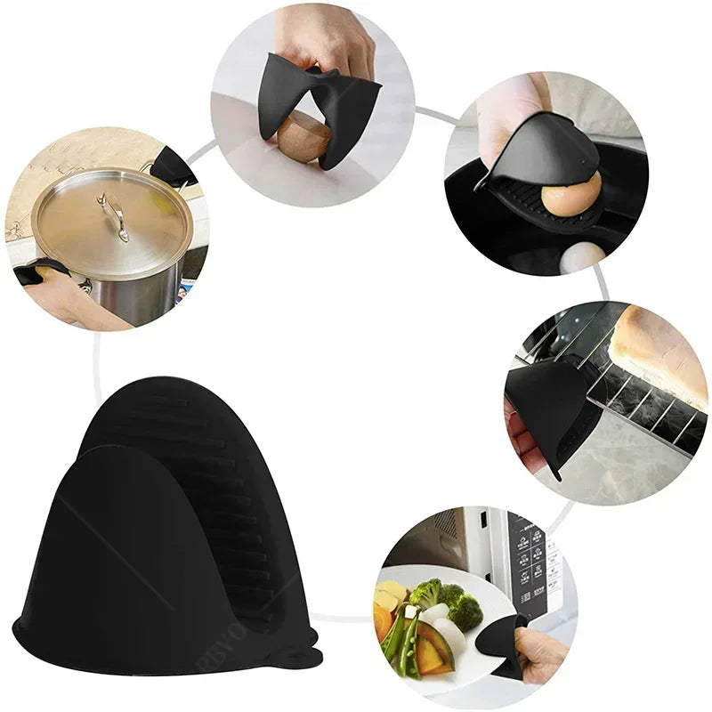 Silicone Oven Mitts (2 pcs)