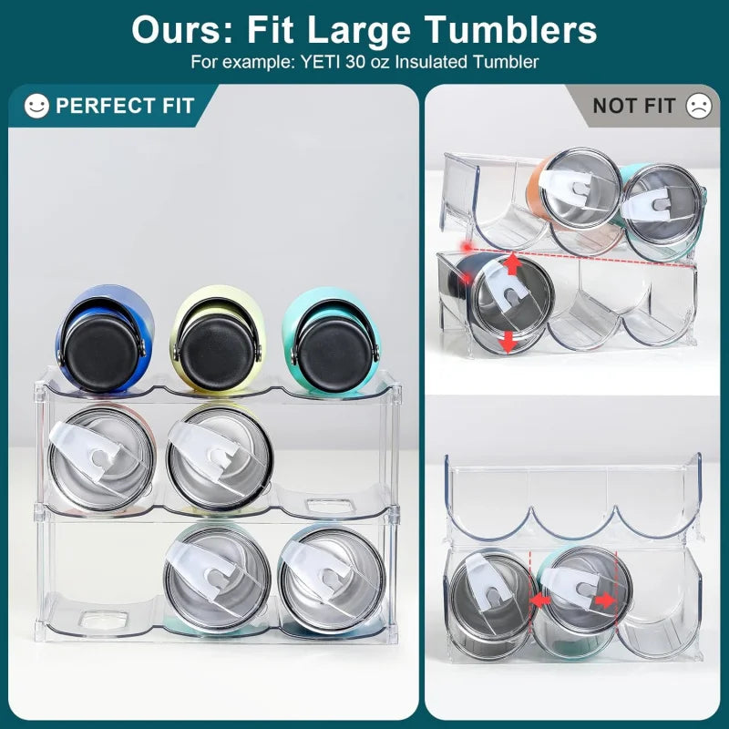 Stackable Water Bottle Storage Rack