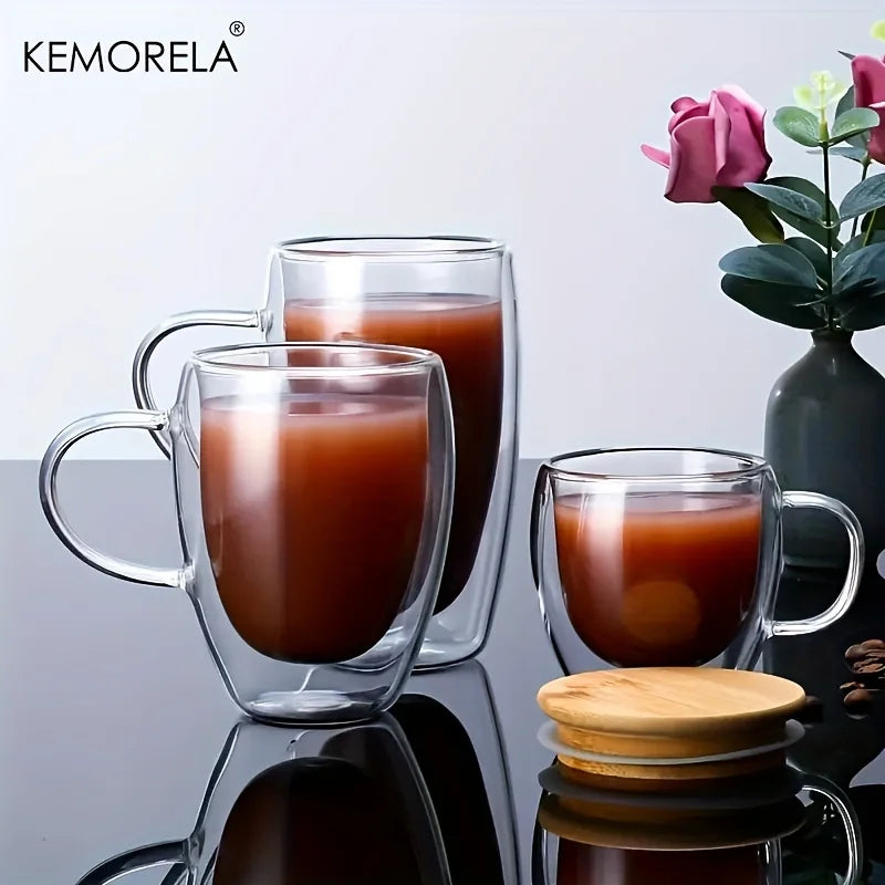 Double Wall Bamboo Lid Mug